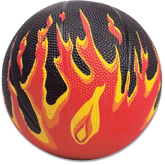 Set of two 7” Flames Mini-Basketball - Picture 2 of 5